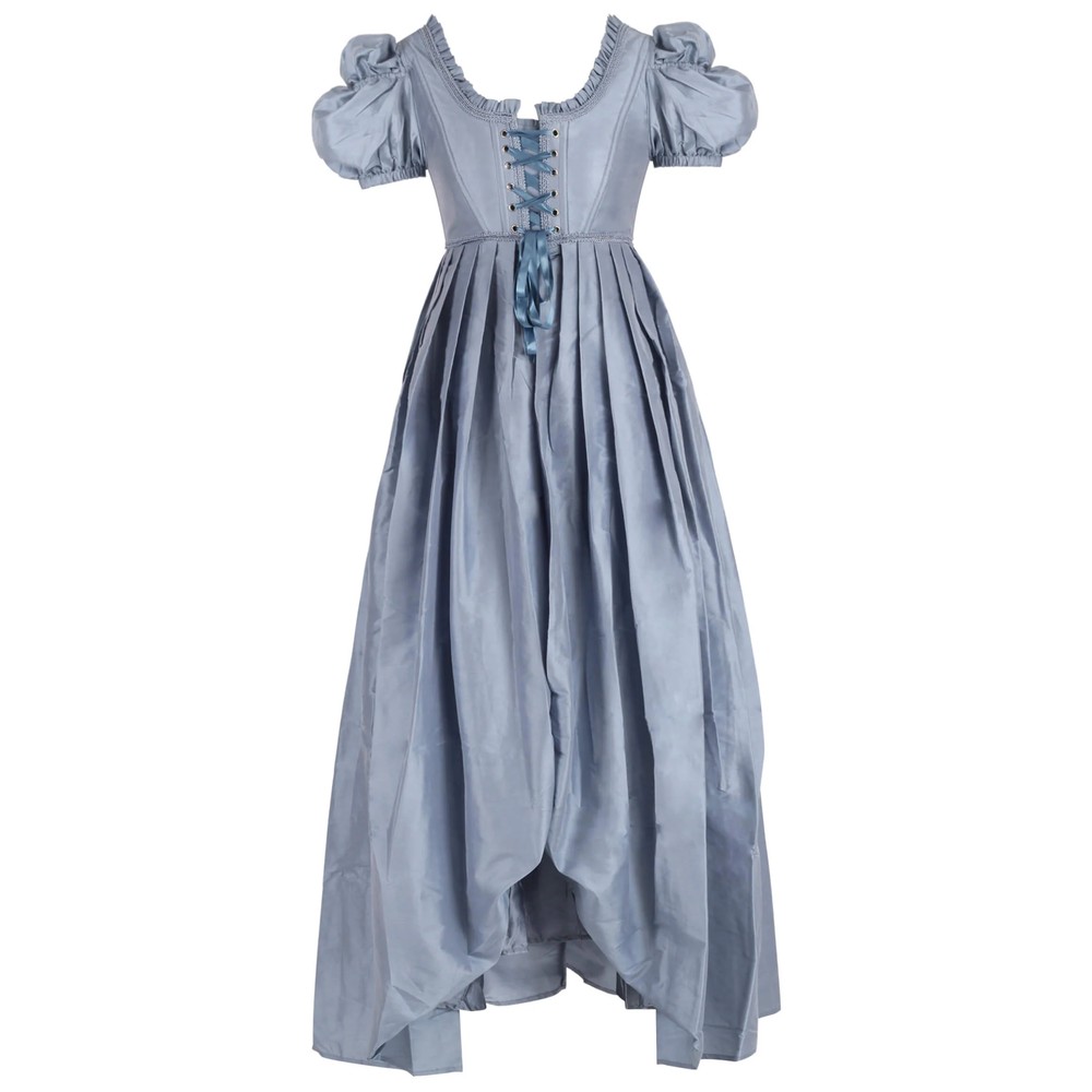 Attitude Corsets - Midori Rococo Overbust Guinevere Langes Korsett Kleid - Schwarz
